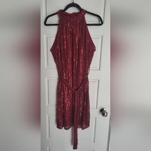 Red Sequin Dress